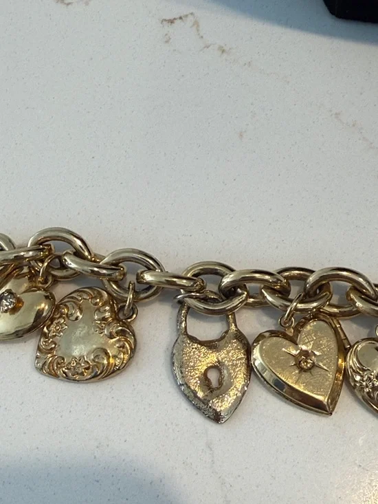 Kirks Folly Gold Heart Charm Bracelet - Picture 7 of 9